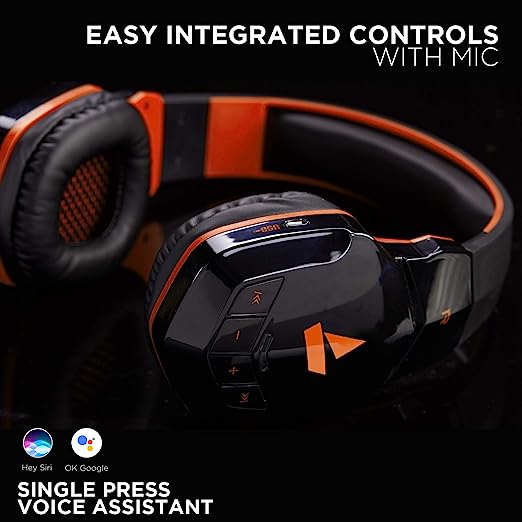 boAt Rockerz 518 Bluetooth On-Ear Headphone with Mic(Molten Orange) boAt Rockerz 518 Bluetooth On-Ear Headphone with Mic(Molten Orange)